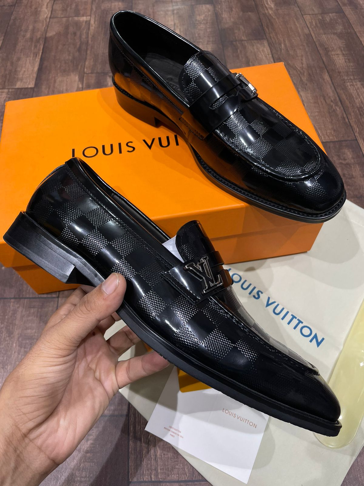 Luxury Hardware Loafers For Men (Black)
