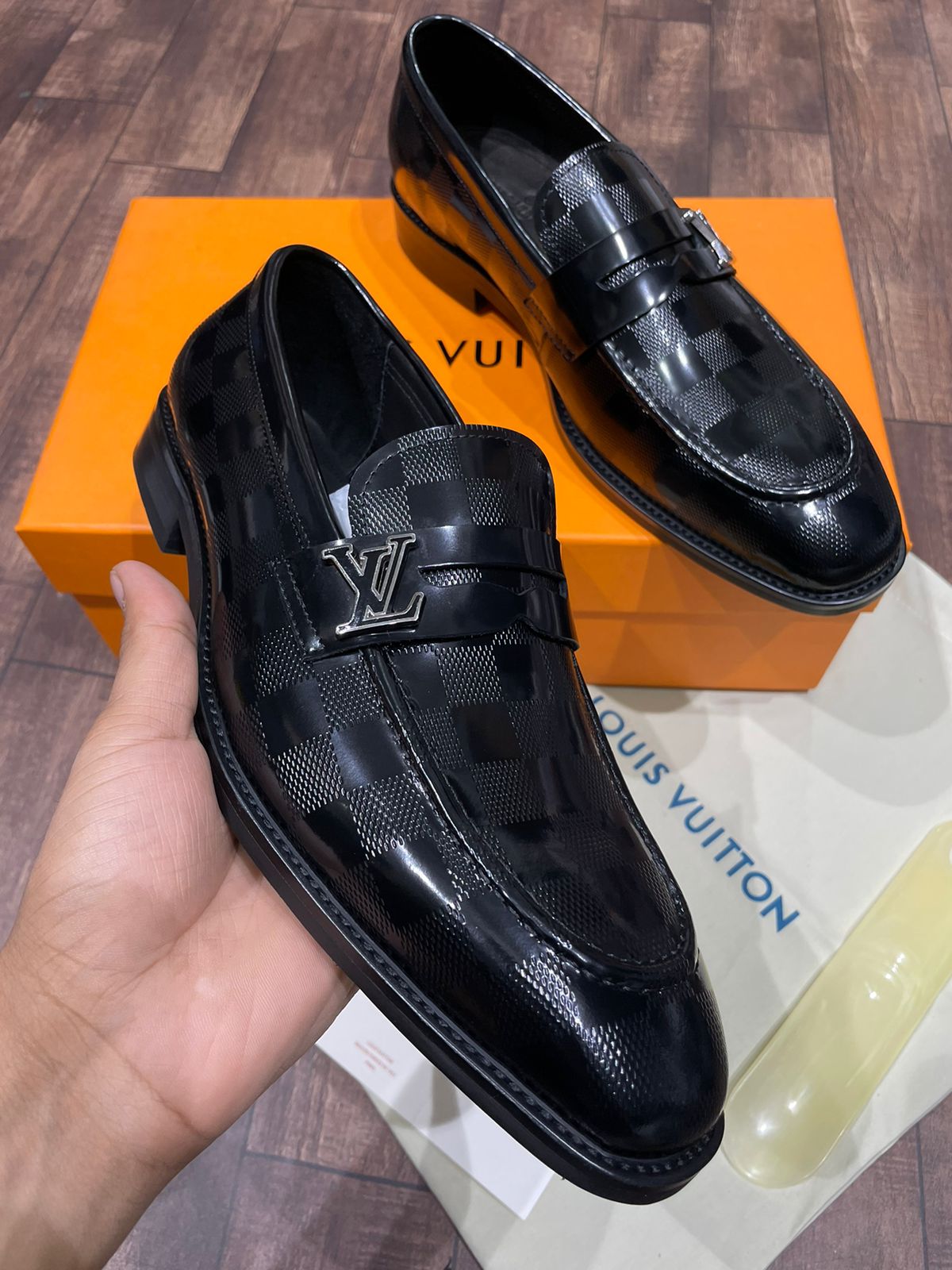 Luxury Hardware Loafers For Men (Black)