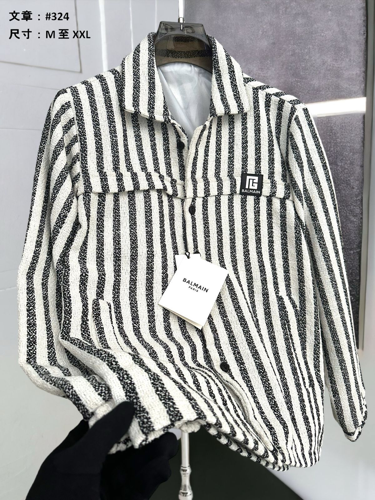 LUXURY TICH BUTTON SHACKET FOR MEN
