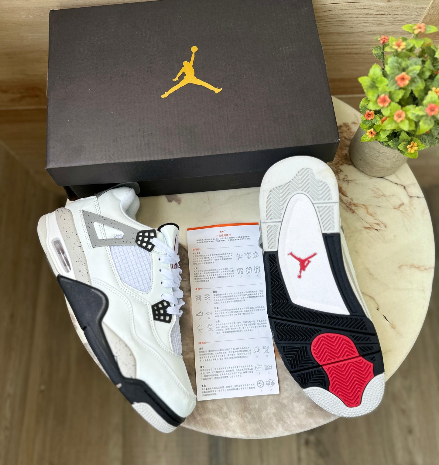 PREMIUM RETRO 4 CEMENT EDITION SNEAKER IN STOCK
