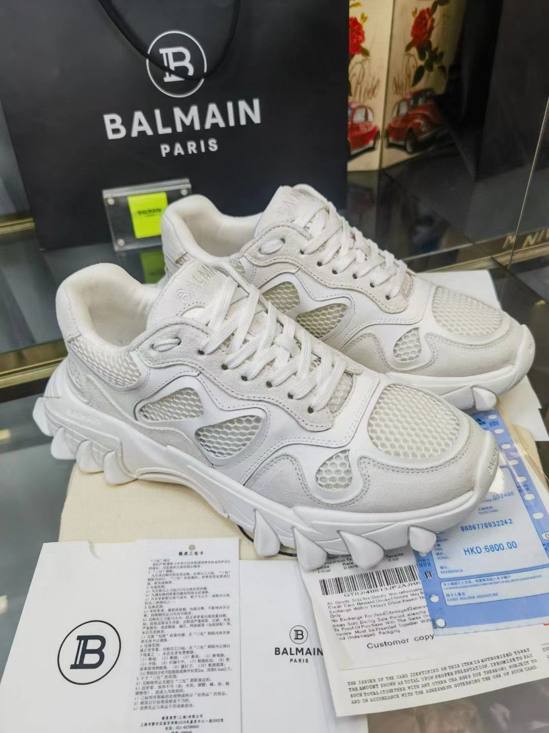 Premium B-Last Low Top Sneakers For Men (White)
