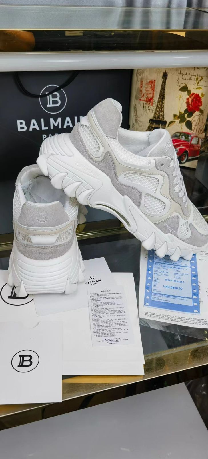 Premium B-Last Low Top Sneakers For Men (White)