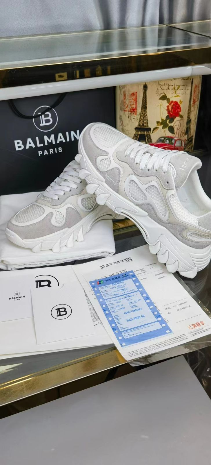 Premium B-Last Low Top Sneakers For Men (White)