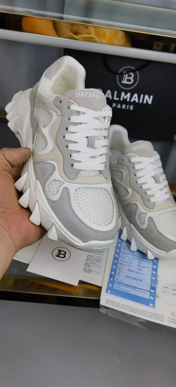 Premium B-Last Low Top Sneakers For Men (White)