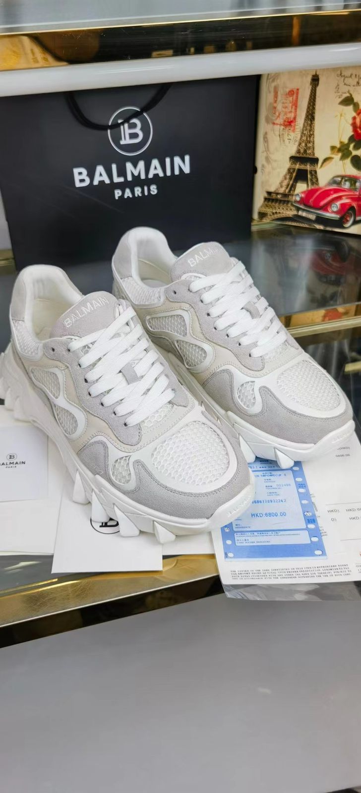 Premium B-Last Low Top Sneakers For Men (White)