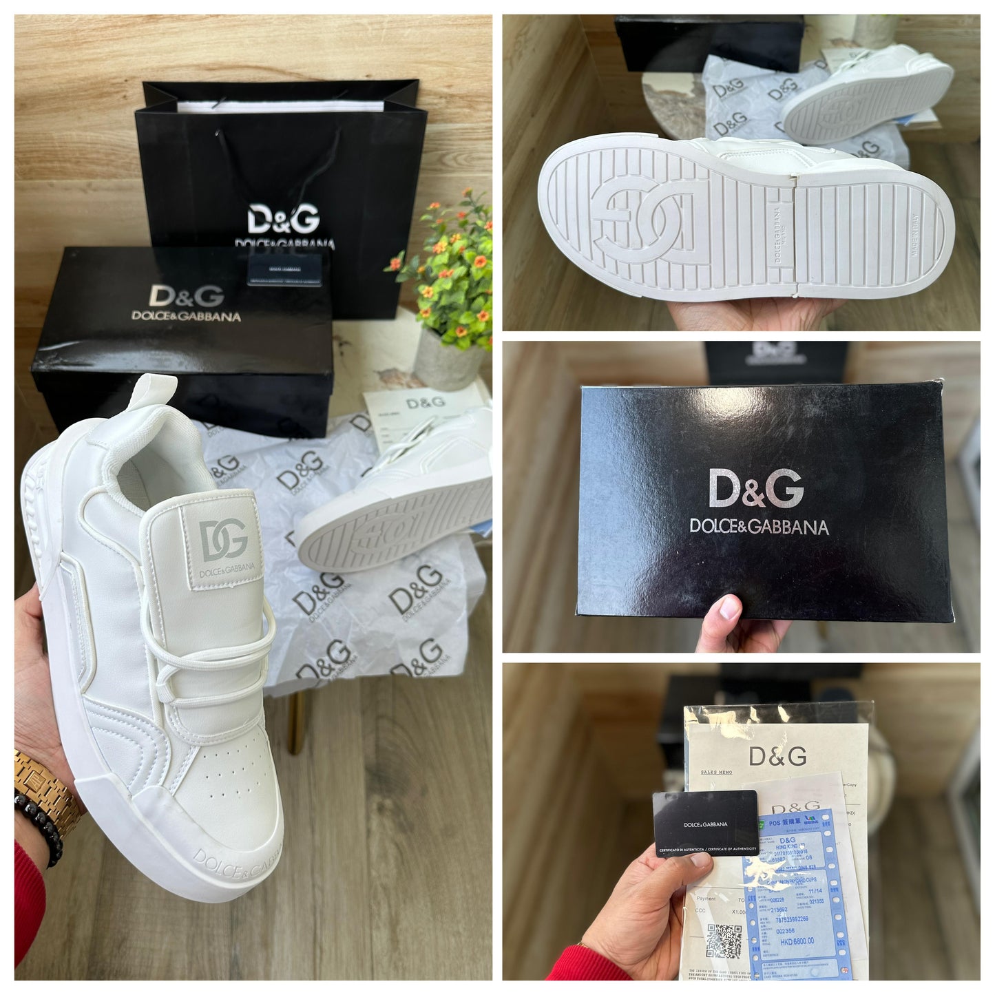 Premium Portofino Sneakers For Men (WHITE)