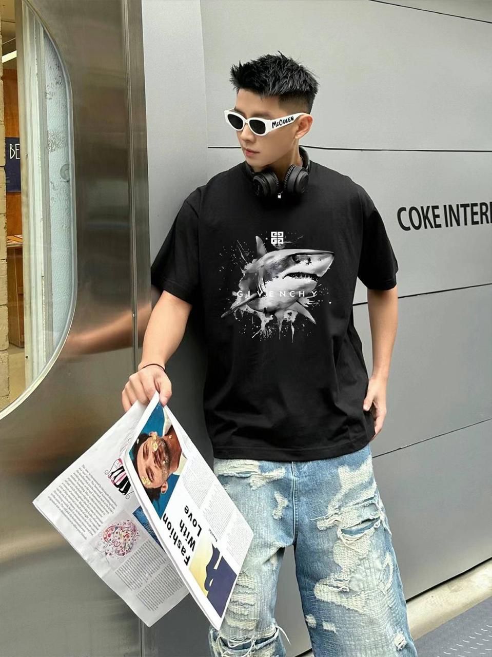 PREMIUM PRINTED DROP SHOULDER TEES