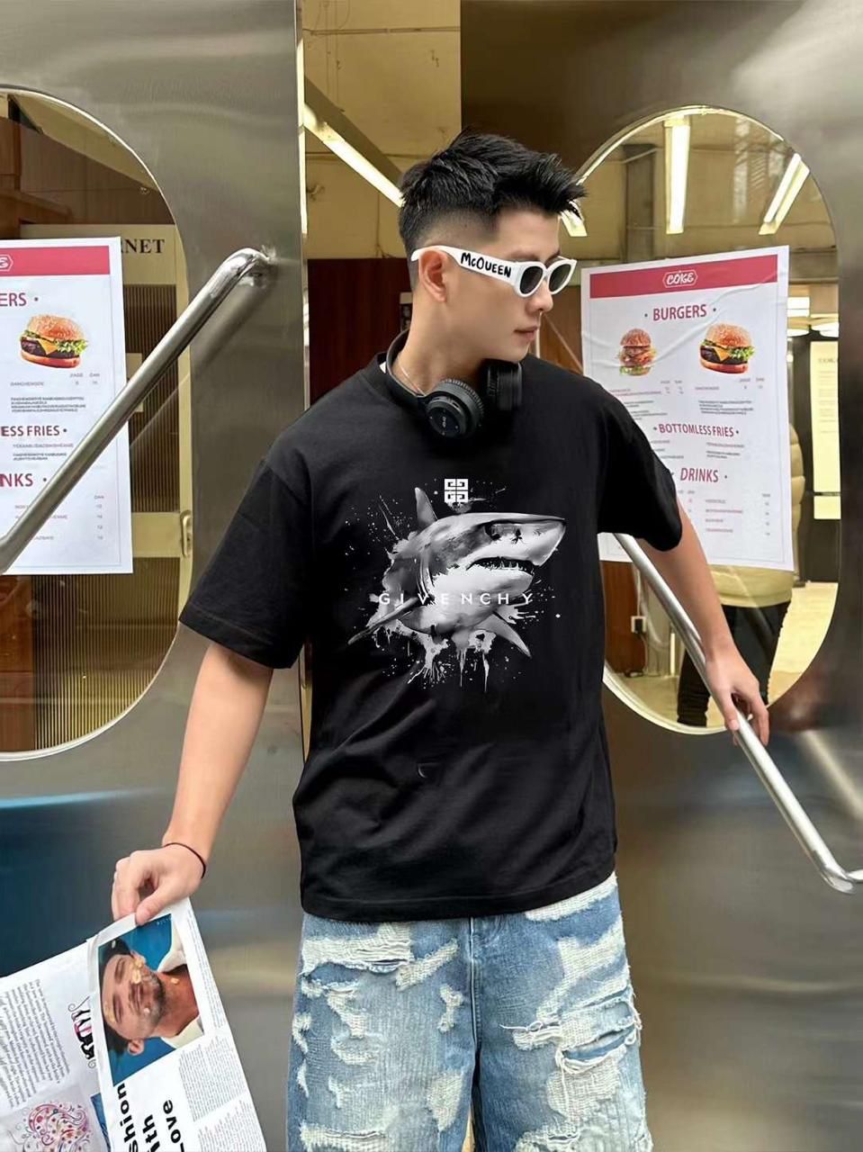 PREMIUM PRINTED DROP SHOULDER TEES