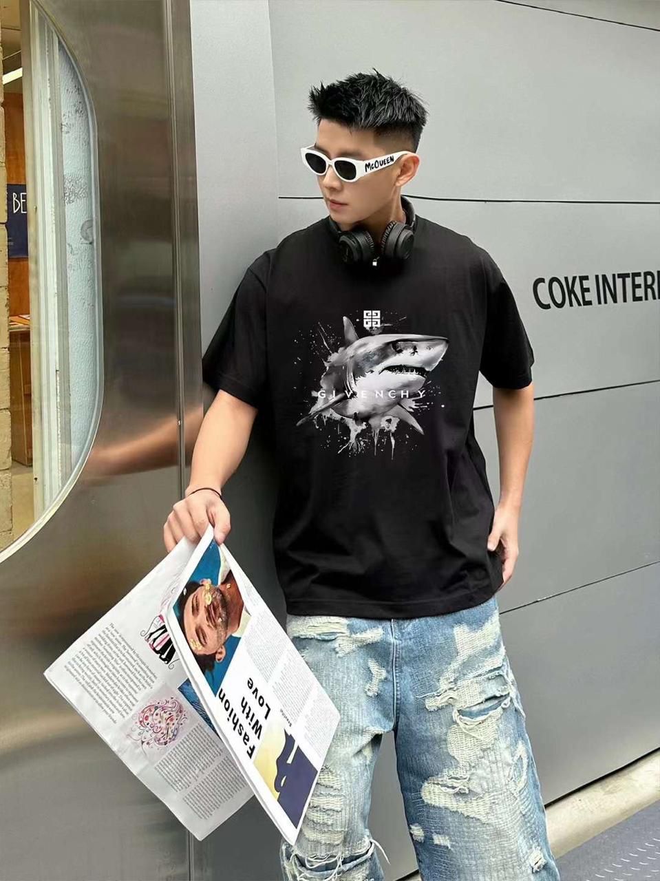 PREMIUM PRINTED DROP SHOULDER TEES