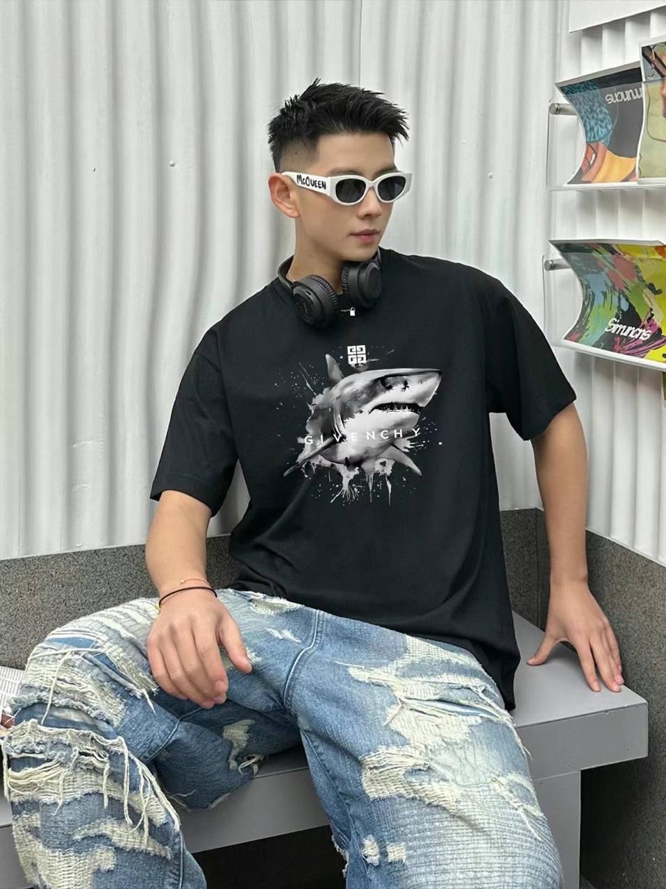 PREMIUM PRINTED DROP SHOULDER TEES
