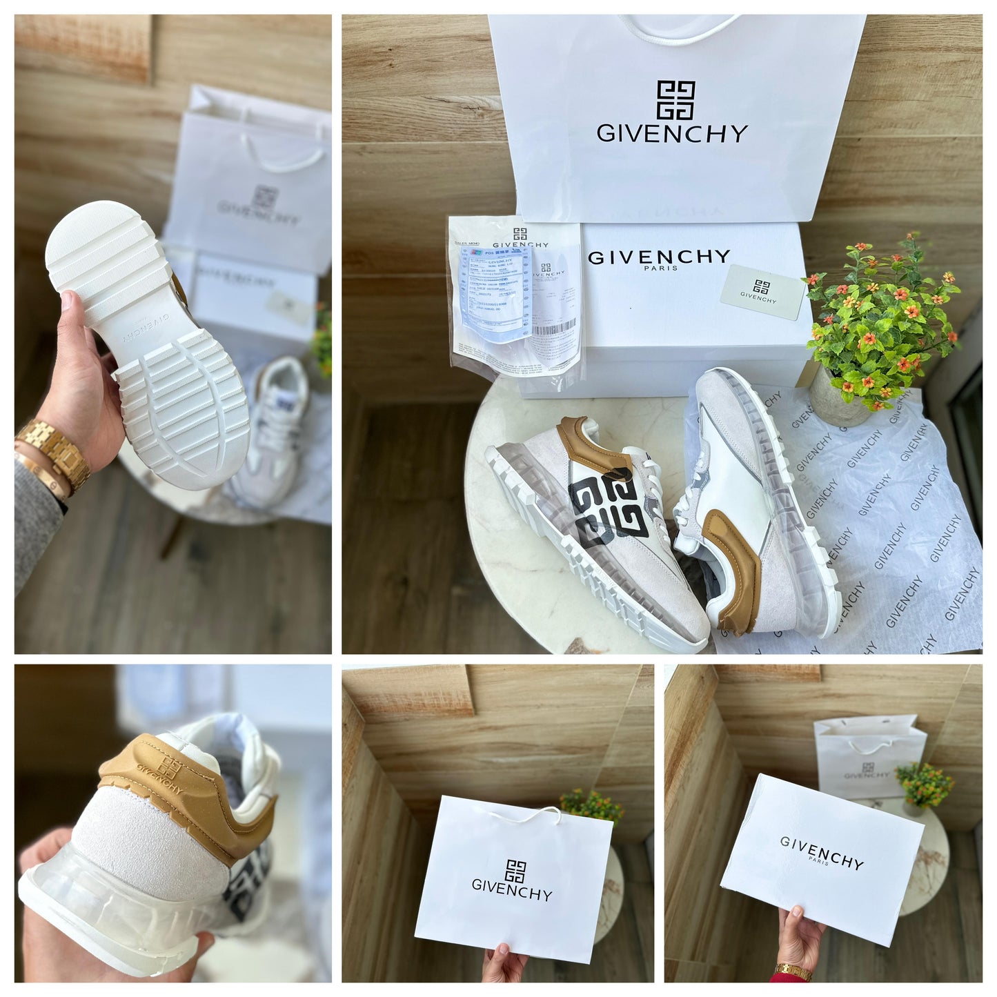 White Lace up Logo Sneakers For Men