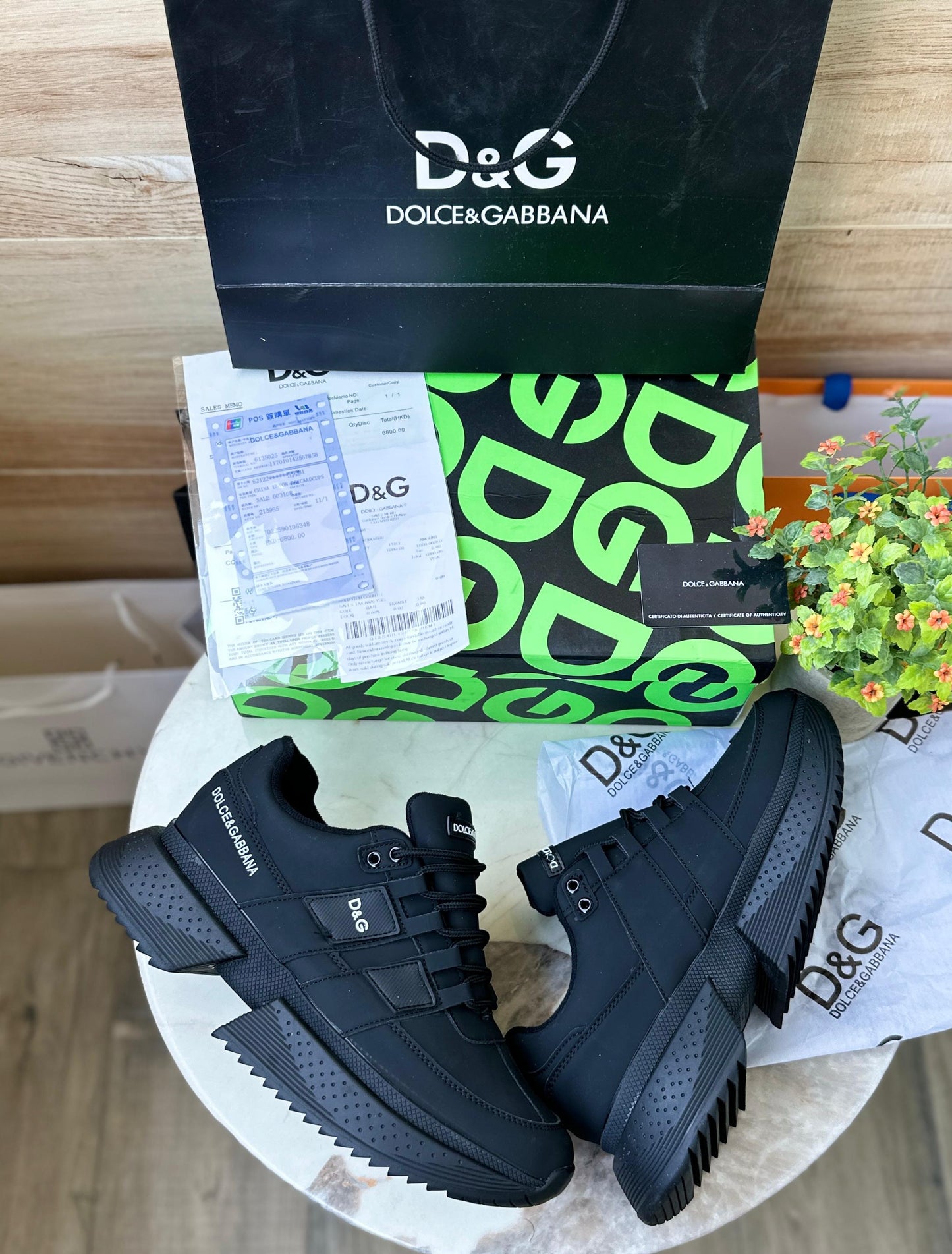 Premium Lace up Logo Sneakers For Men