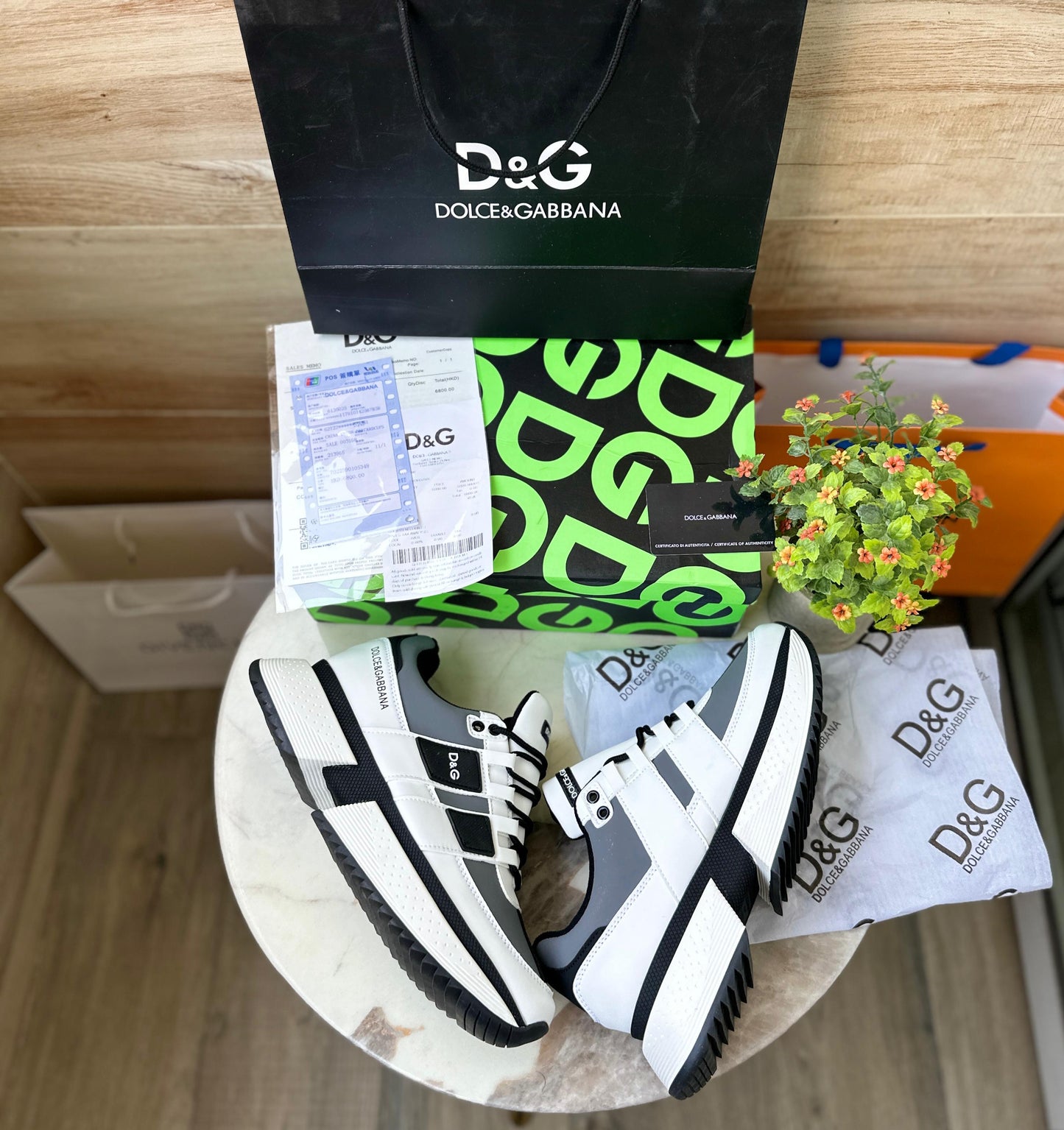 Luxury Lace up Logo Sneakers For Men