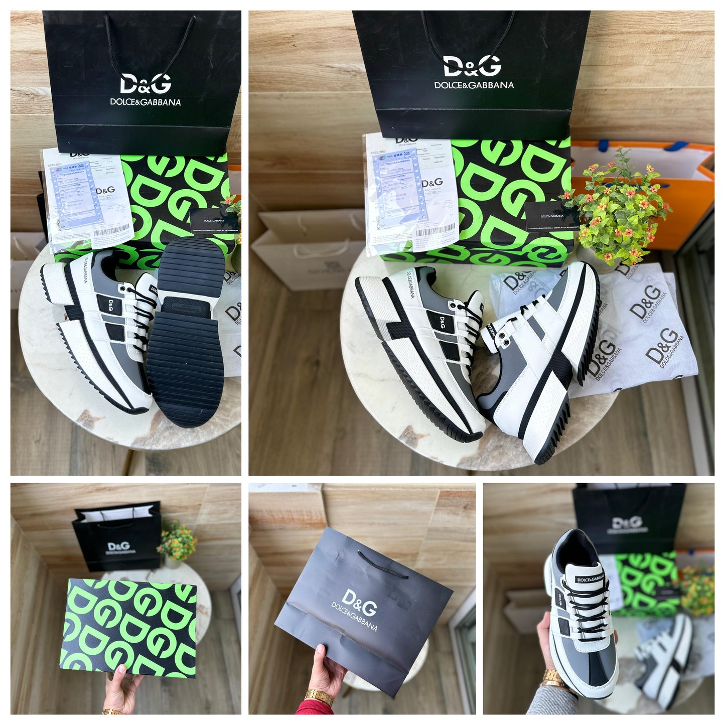 Luxury Lace up Logo Sneakers For Men