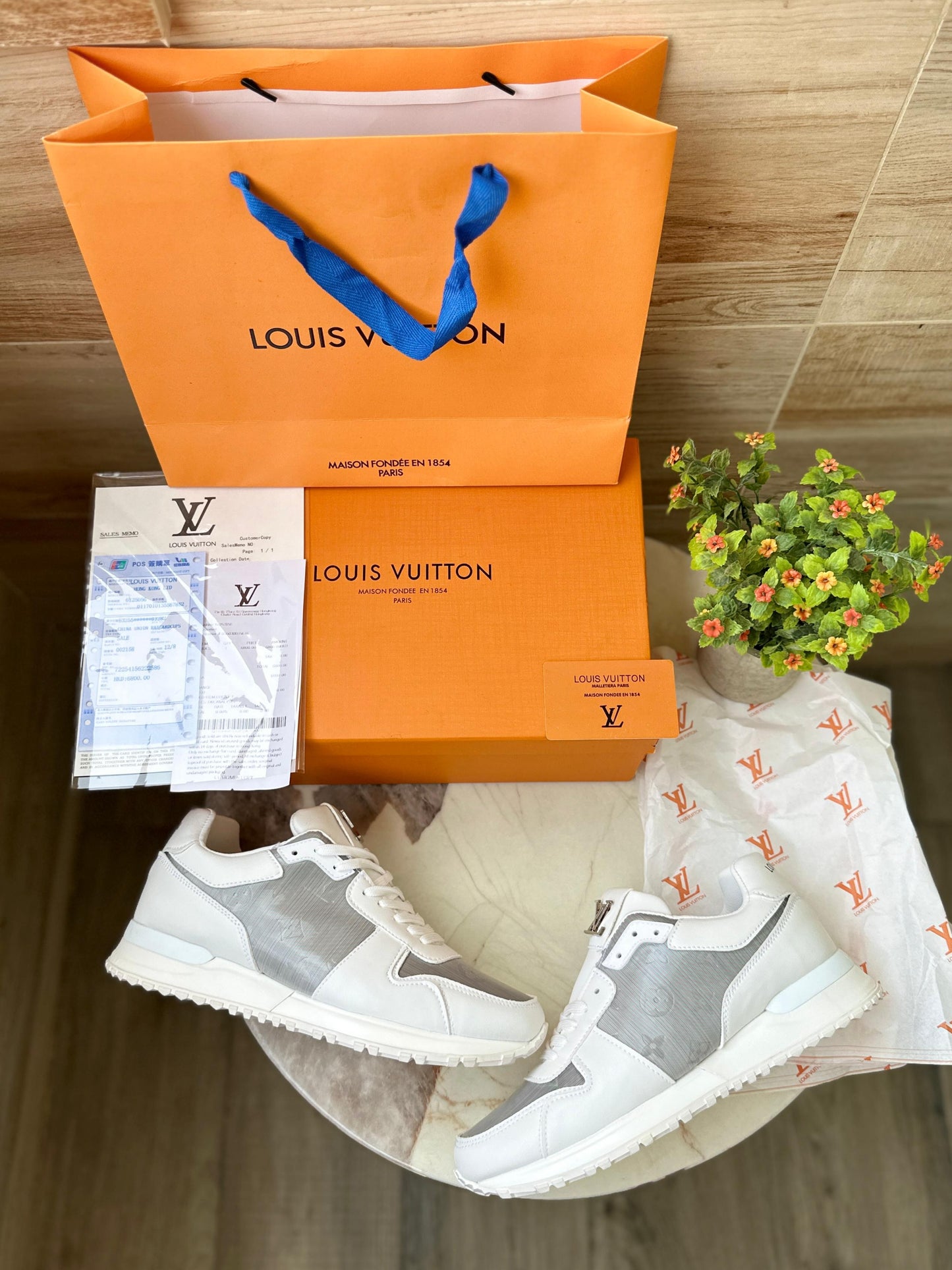 Premium Lace up Logo Sneakers For Men