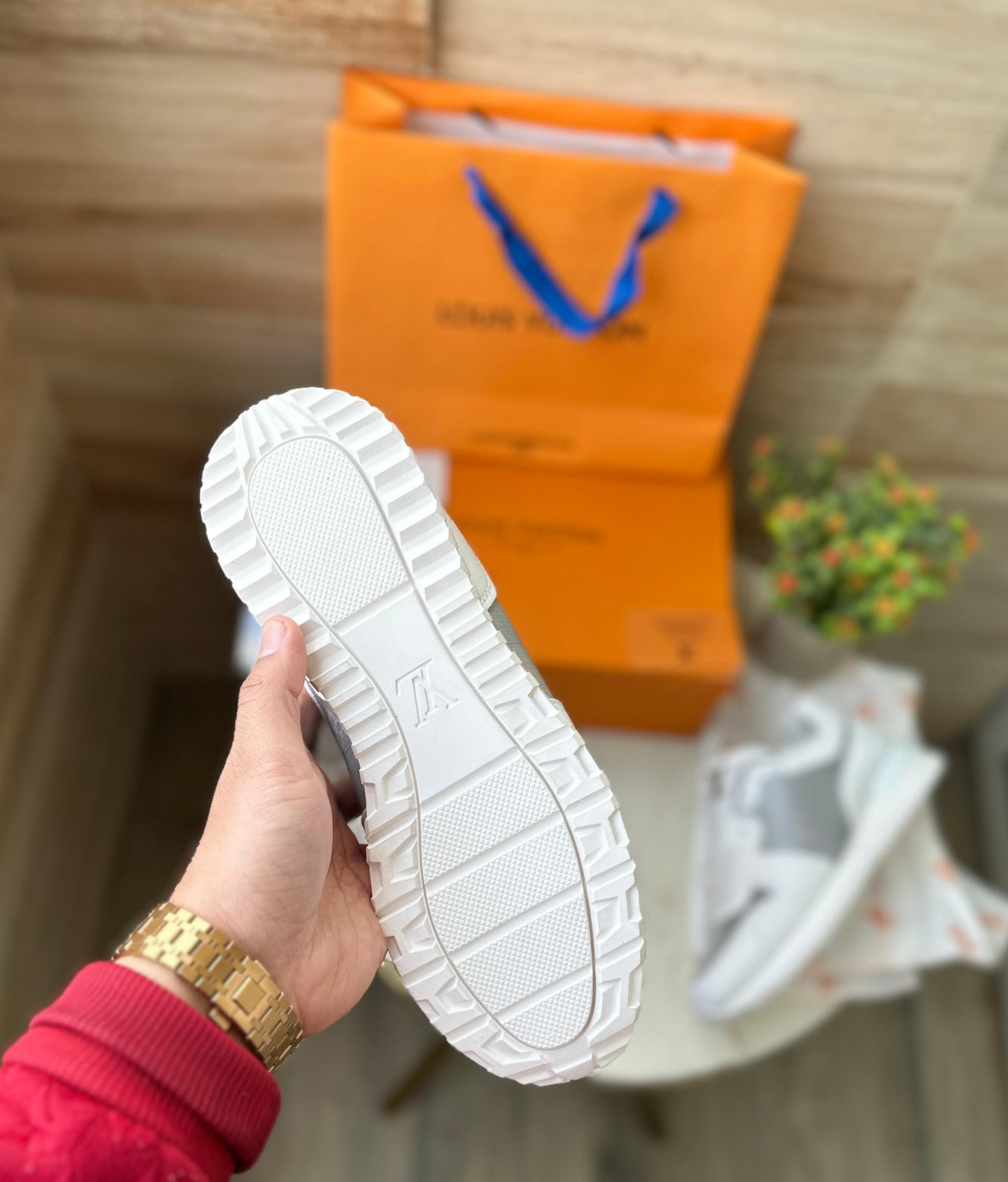 Premium Lace up Logo Sneakers For Men