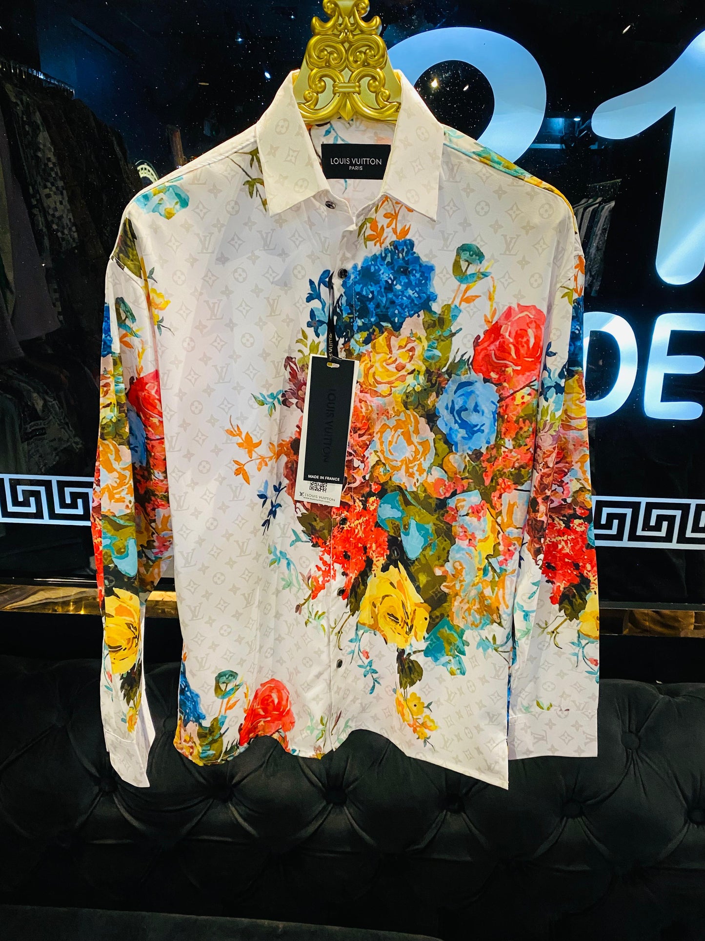 FLORAL PRINTED LUXURY COLLAR SHIRT