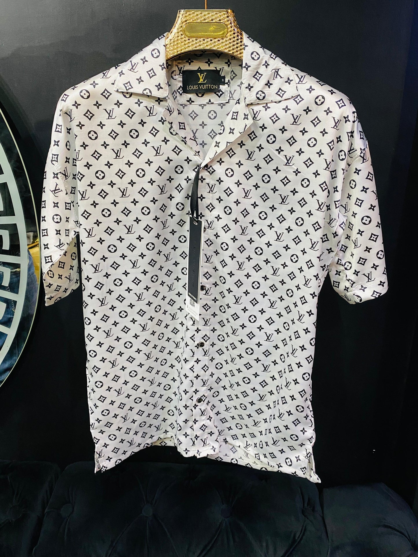 PRINTED LUXURY SATIN FABRIC SHIRT