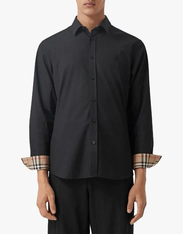 Check Print Collar Shirt For Men