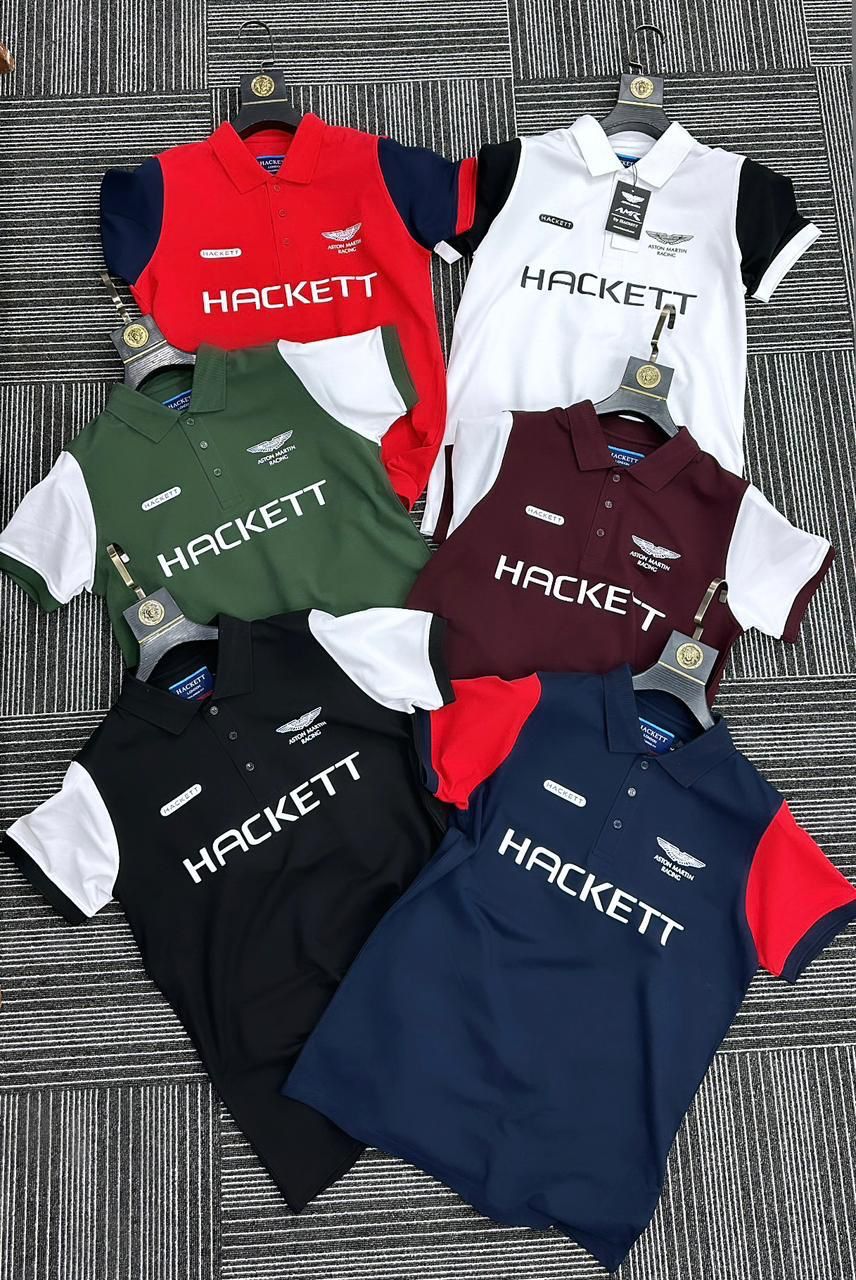 Solid Printed Collar Polos For Men