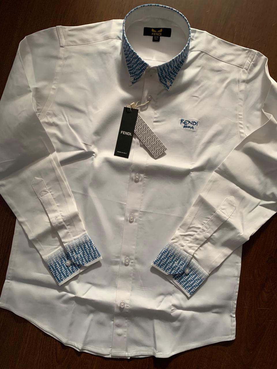 Luxury Embroidered Logo Shirt For Men