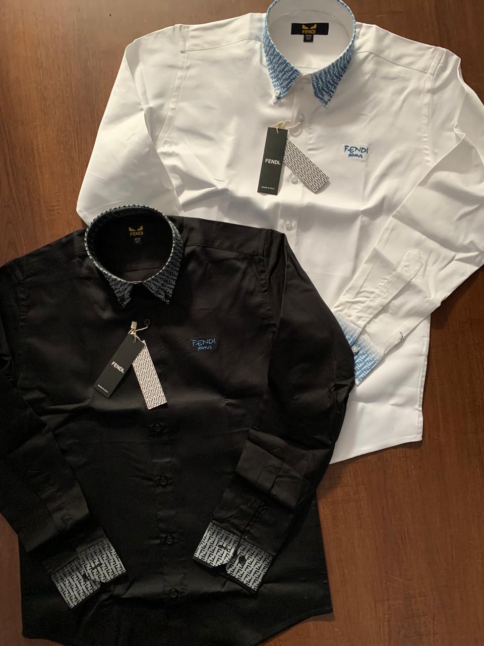 Luxury Embroidered Logo Shirt For Men