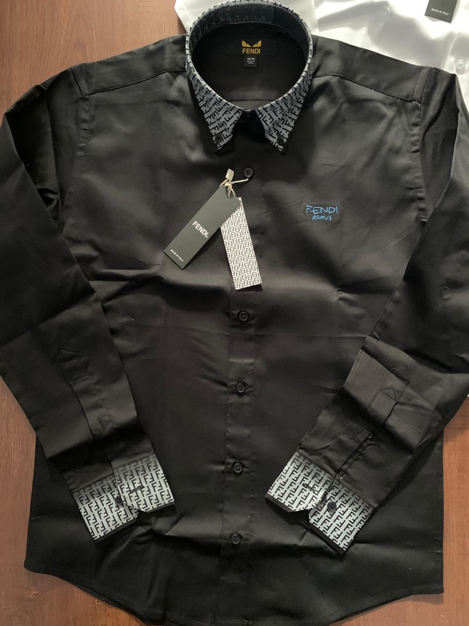 Luxury Embroidered Logo Shirt For Men