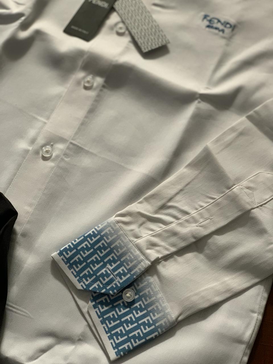 Luxury Embroidered Logo Shirt For Men