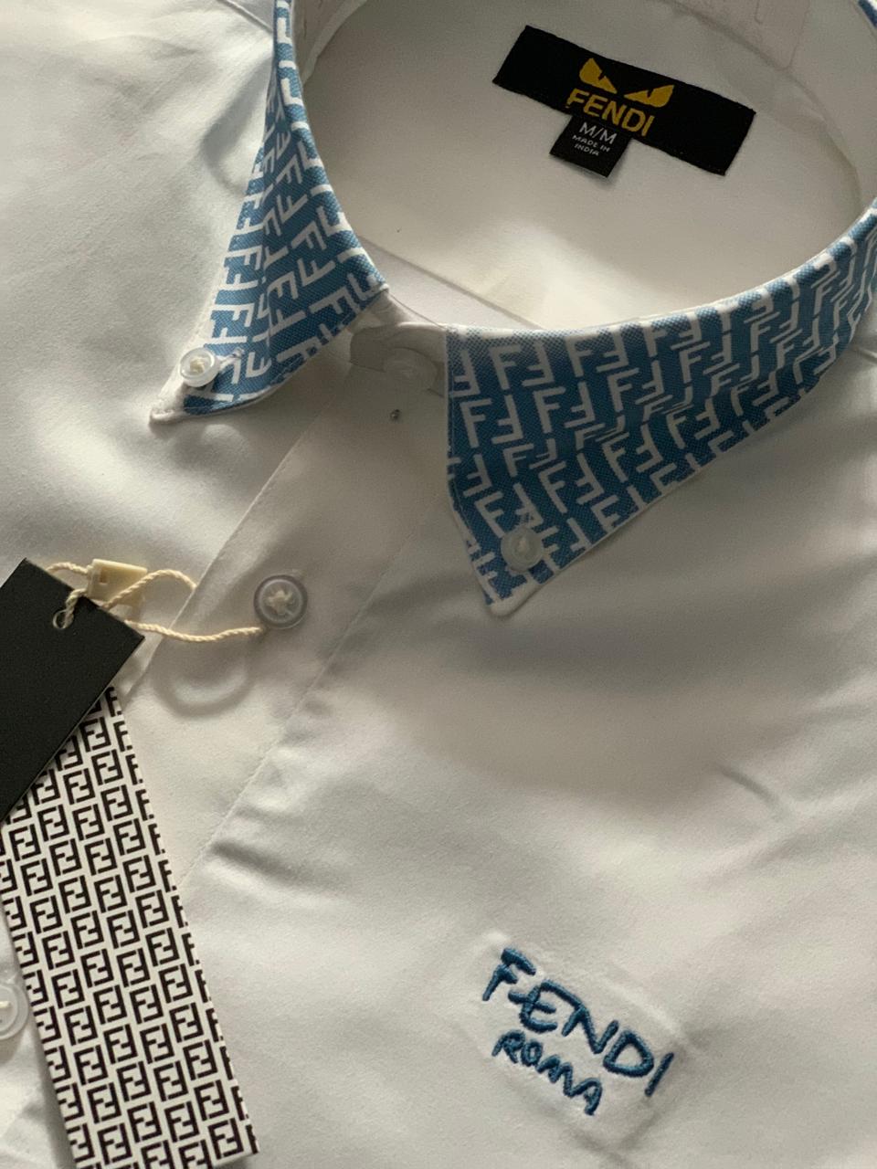 Luxury Embroidered Logo Shirt For Men