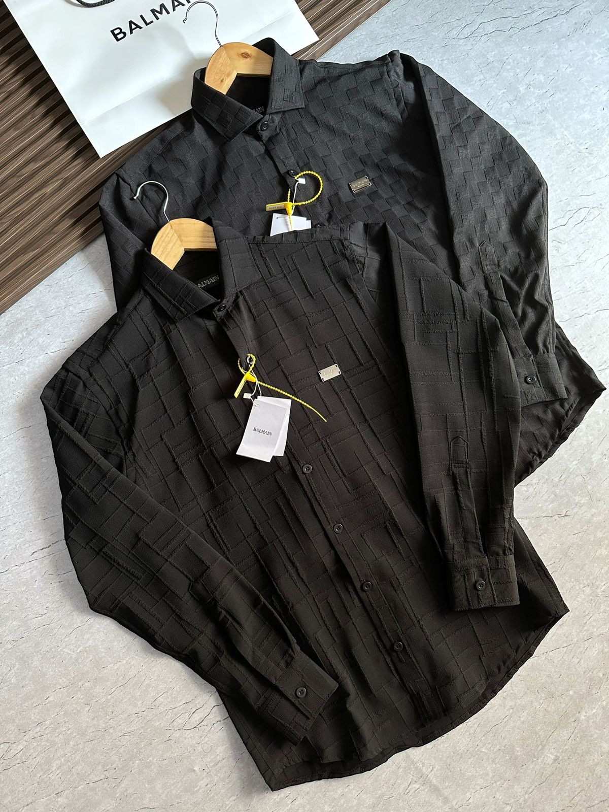 Embossed Pattern Shirts For Men