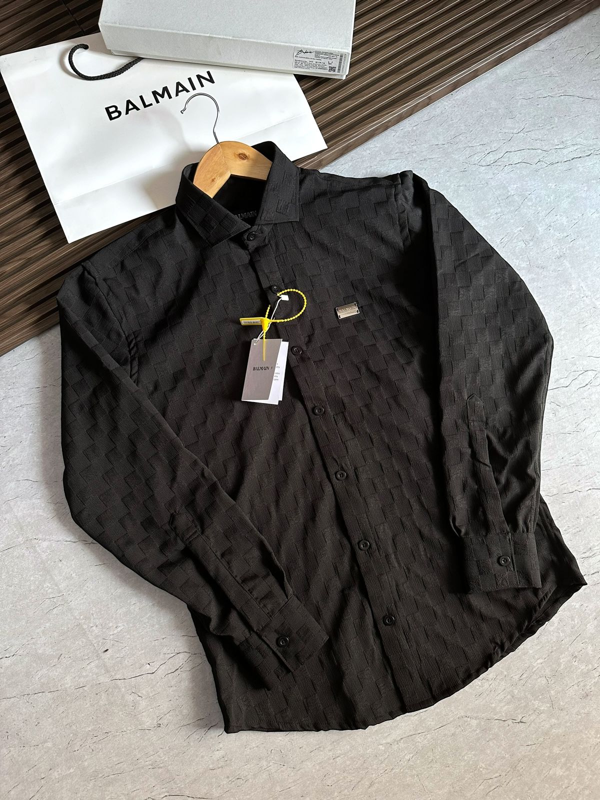 Embossed Pattern Shirts For Men