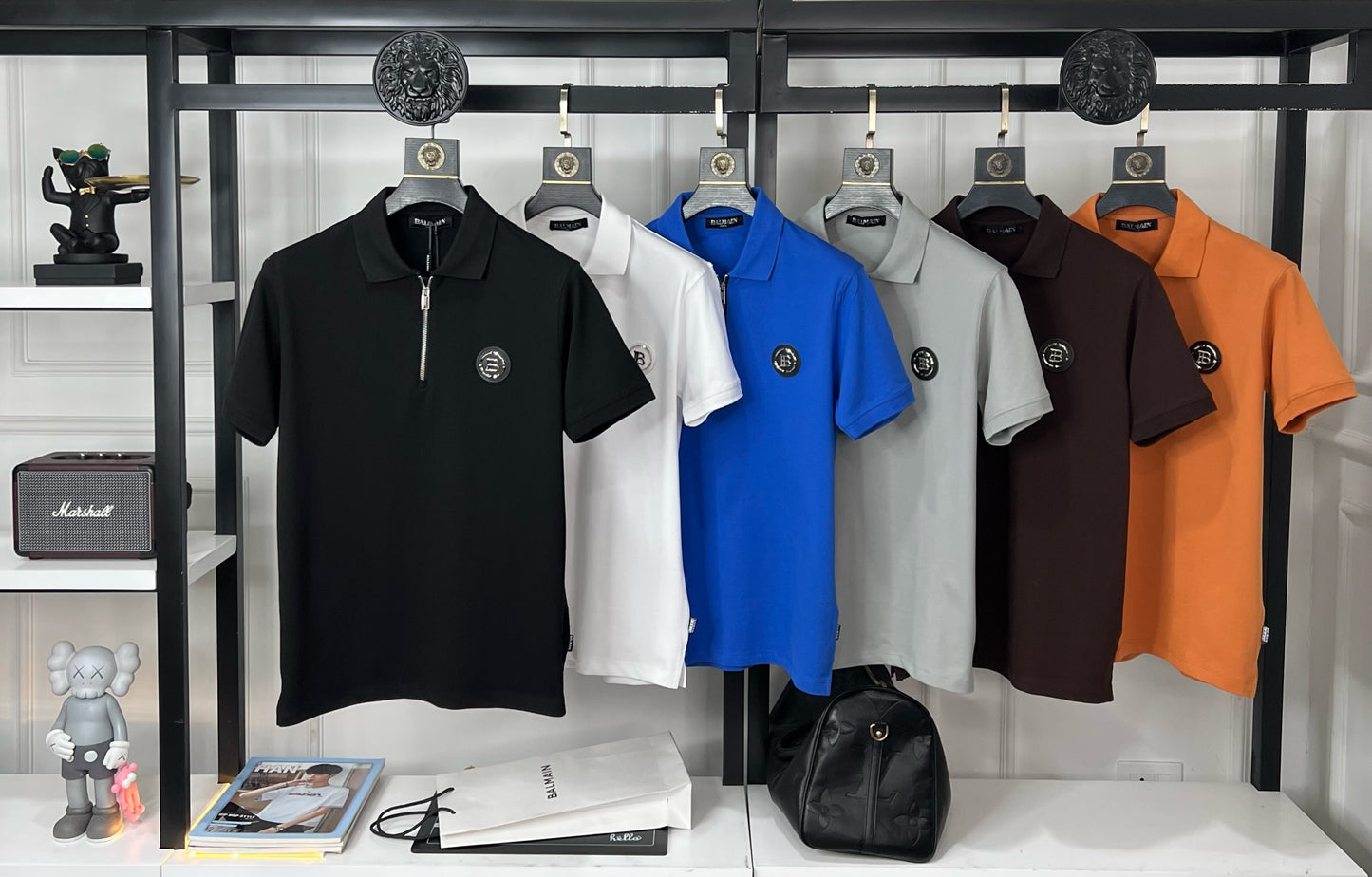 Premium Zip Collar T-Shirt For Men