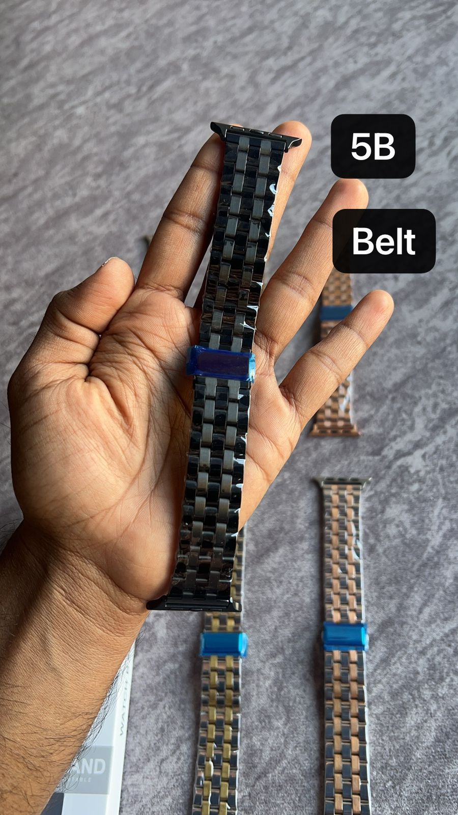 Luxury Stainless Steel Double Color Watch Strap Compatible With Apple iWatch and Android Watch