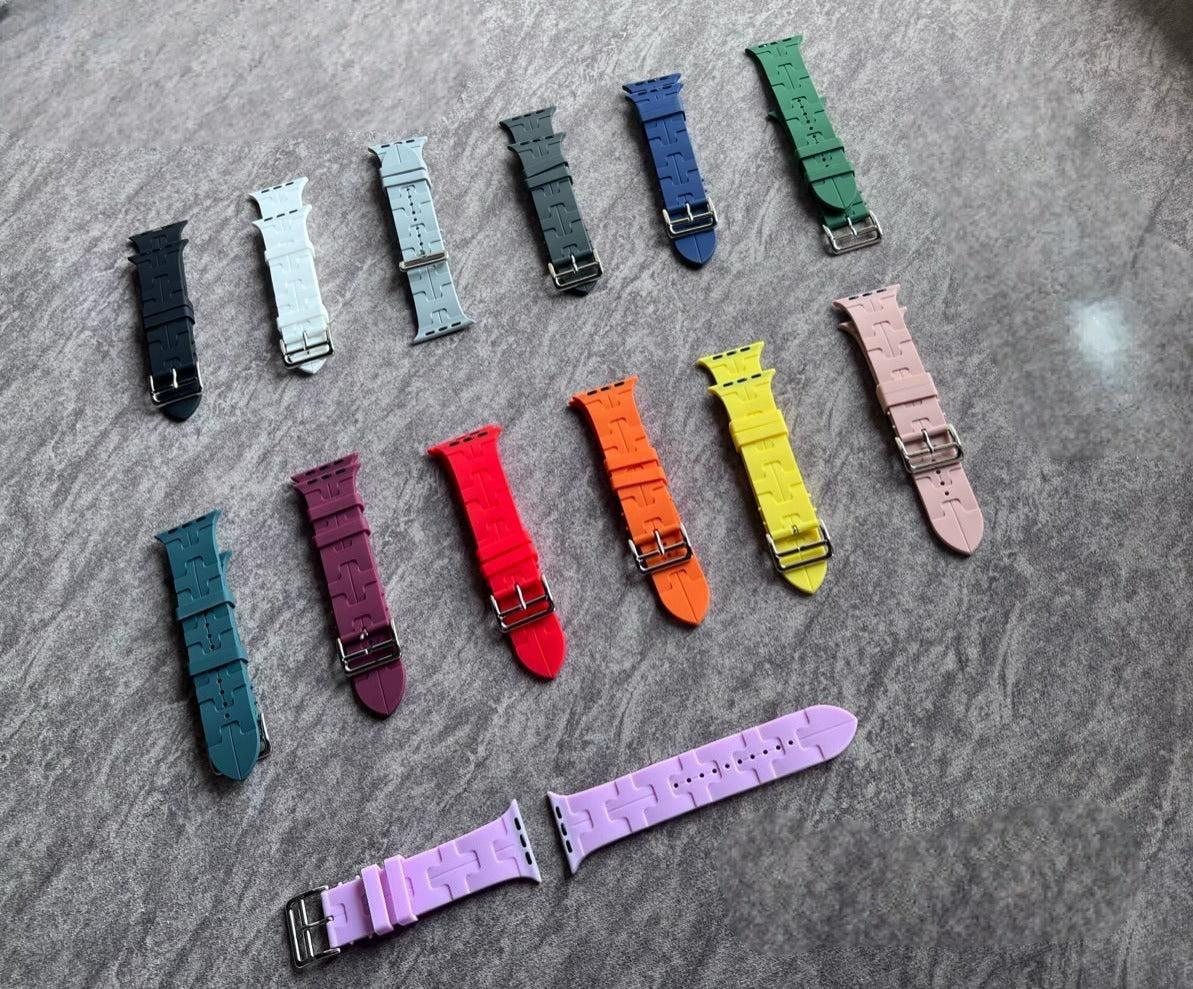 Pure Soft Silicon Watch Straps With Perfect Fit for Apple & Android Smartwatches