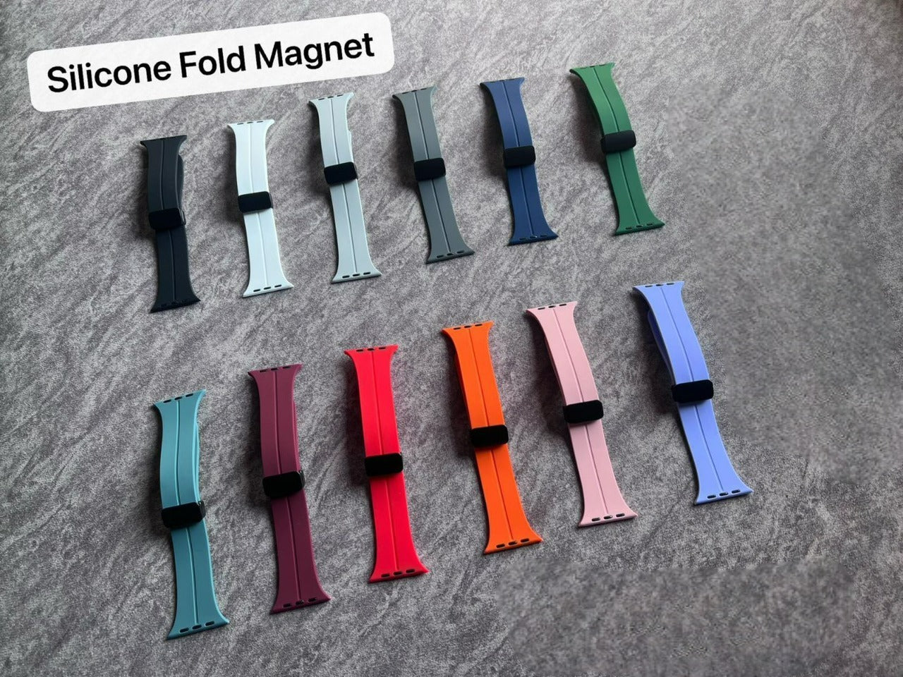 Premium Soft Silicone Watch Strap Compatible with Apple and Android Smartwatches