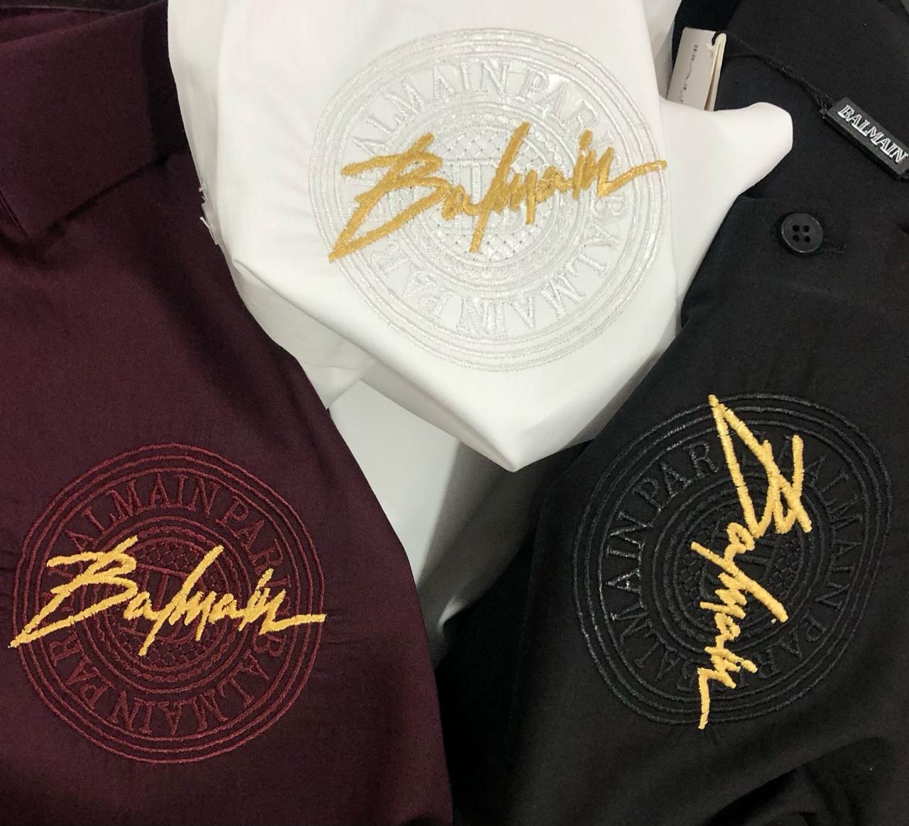 EMBROIDERY LOGO FULL SLEEVES SHIRT FOR MEN