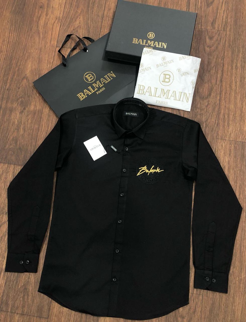 EMBROIDERY LOGO FULL SLEEVES SHIRT FOR MEN