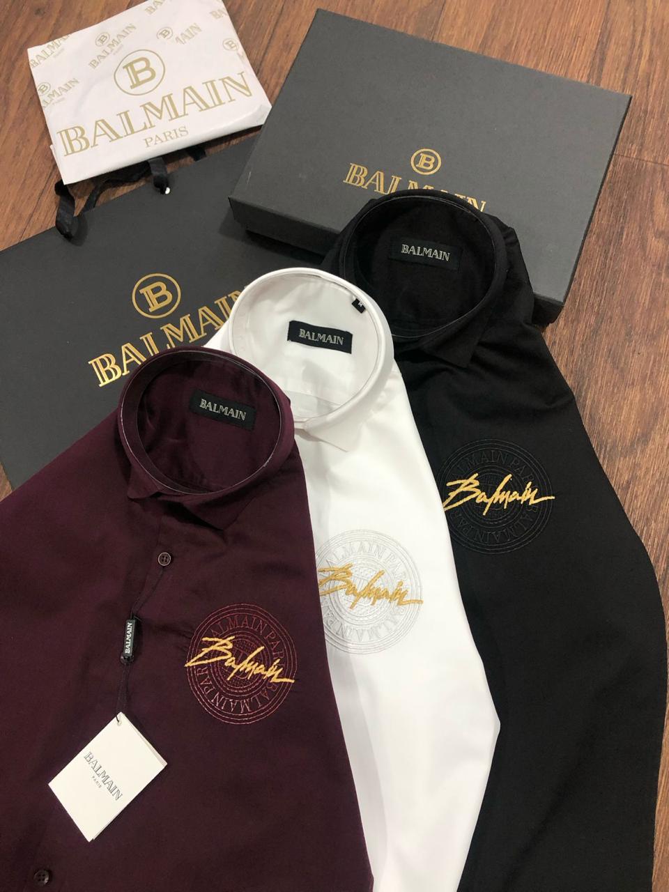 EMBROIDERY LOGO FULL SLEEVES SHIRT FOR MEN