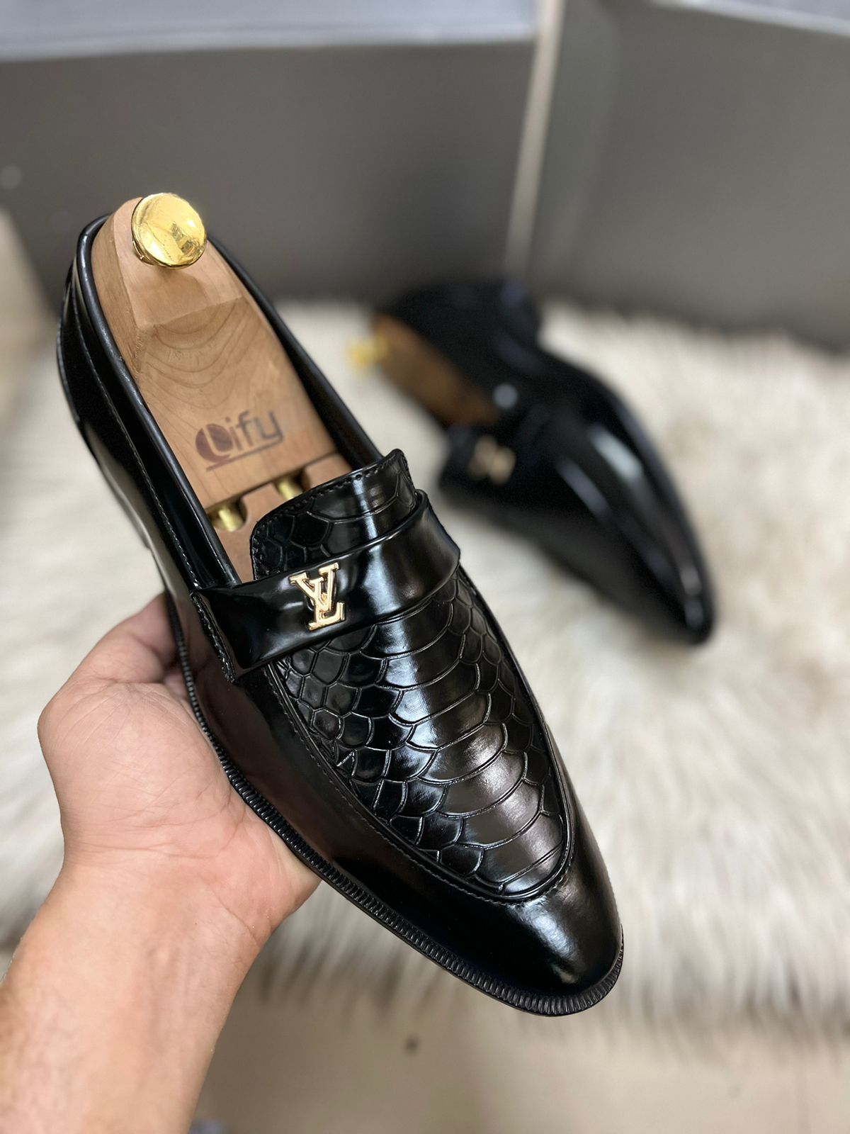Premium Crocodile Classic Formal Loafers For Men
