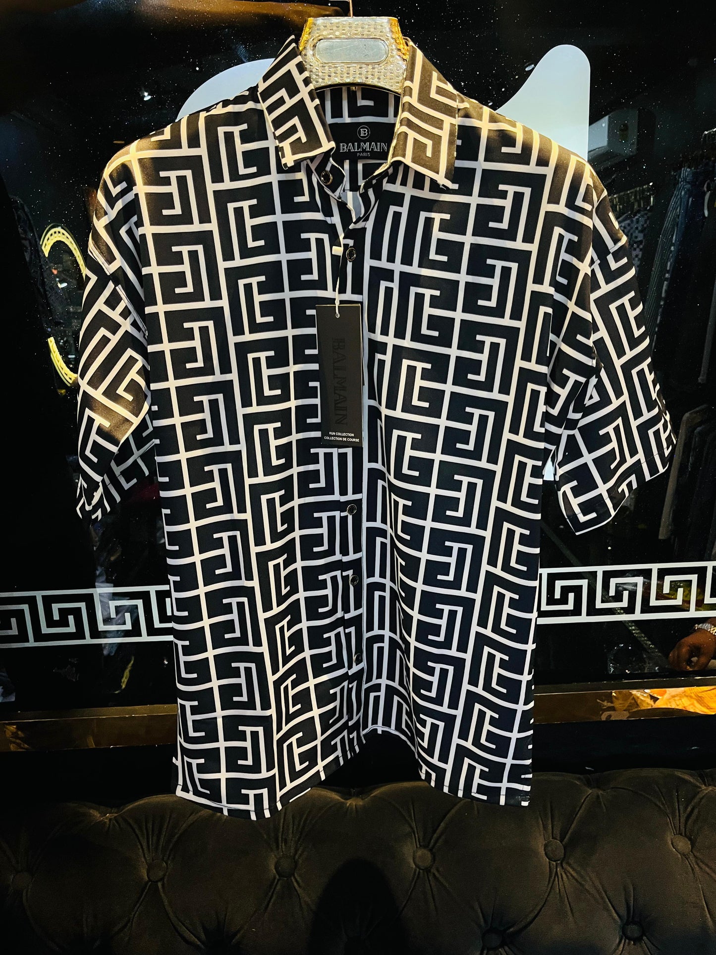 PRINTED DROP SHOULDER CUBAN COLLAR SHIRTS