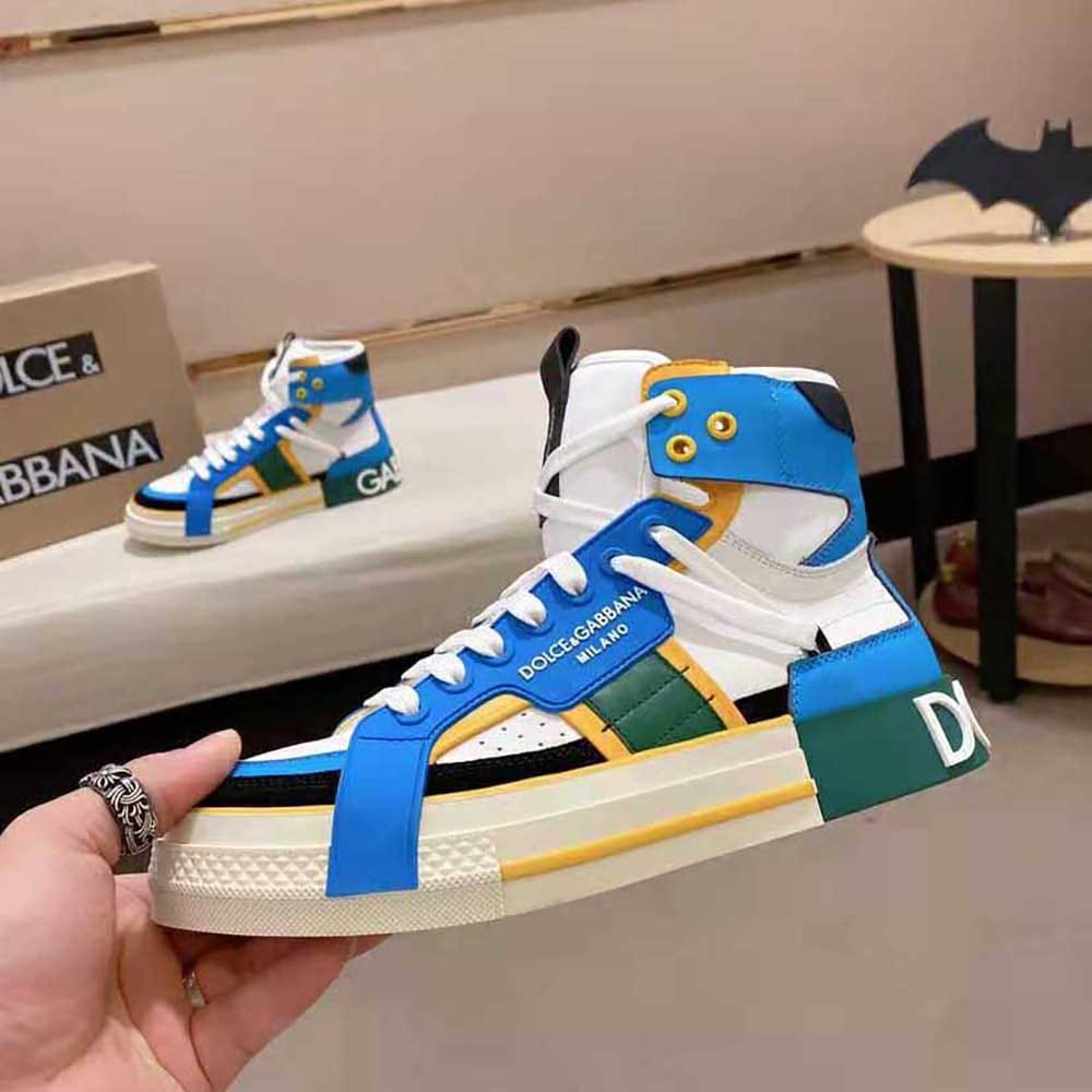 Blended Fabrics Street Style Plain Leather Logo Sneakers