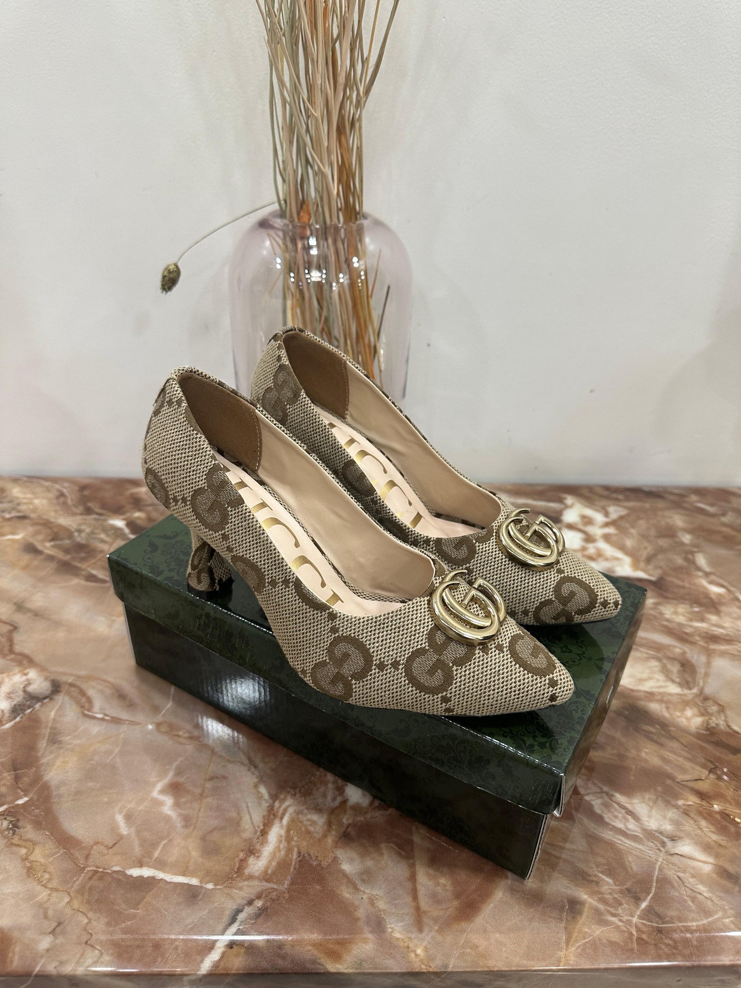 Luxury Embossed Heels for Women