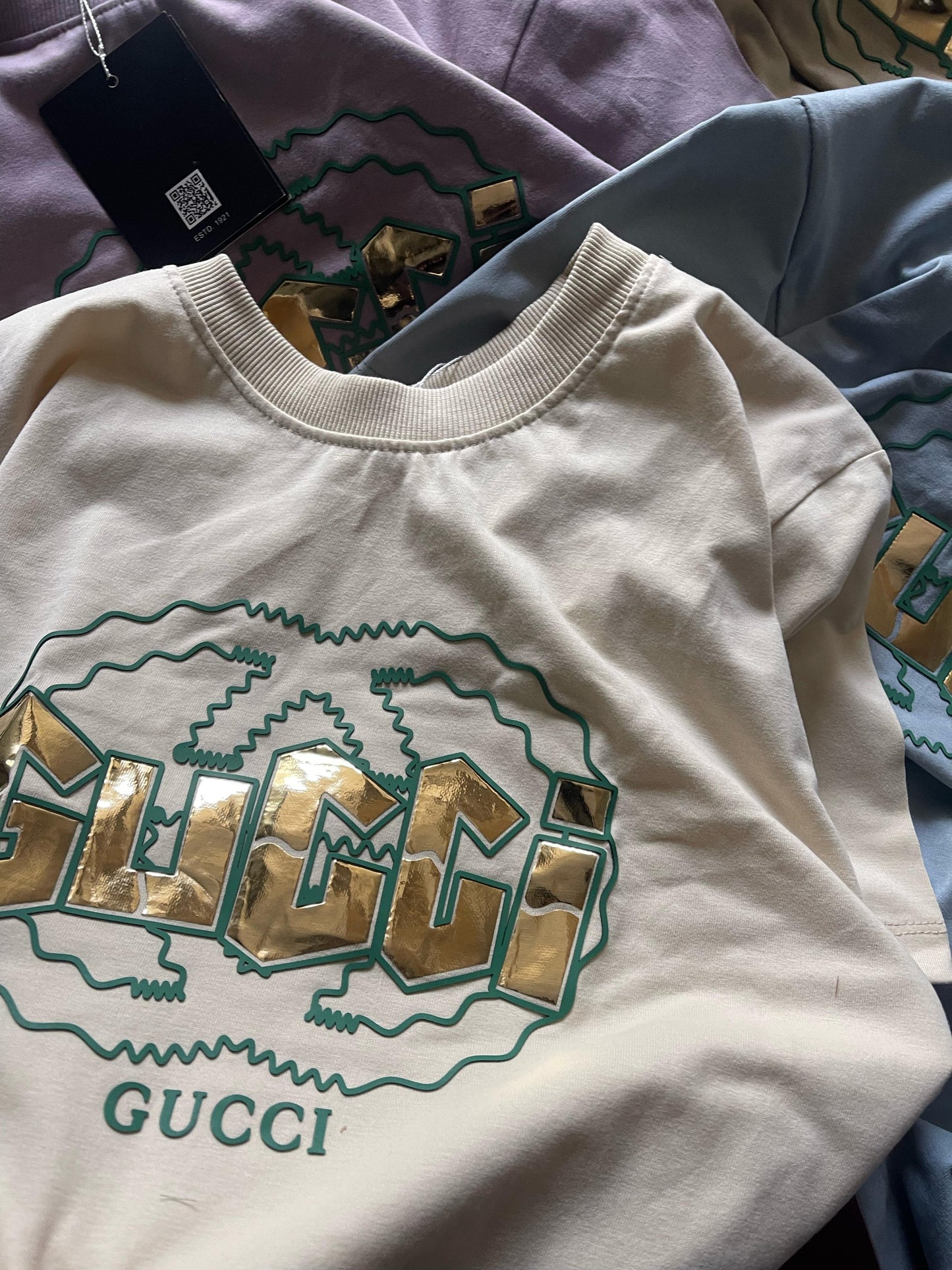 Luxury Printed Round Neck Tees
