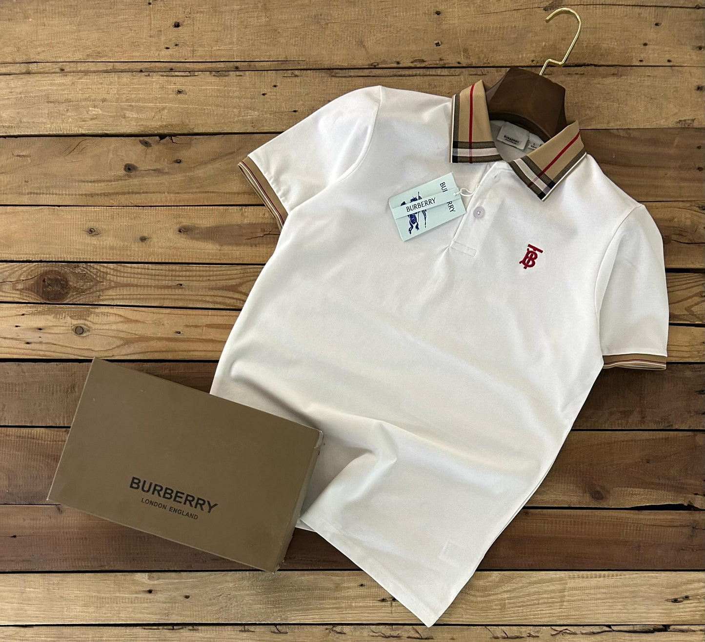 Jacquard Designed Collar T-shirt for Men