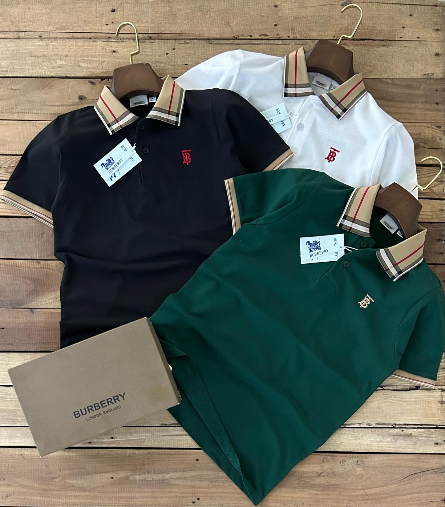 Jacquard Designed Collar T-shirt for Men