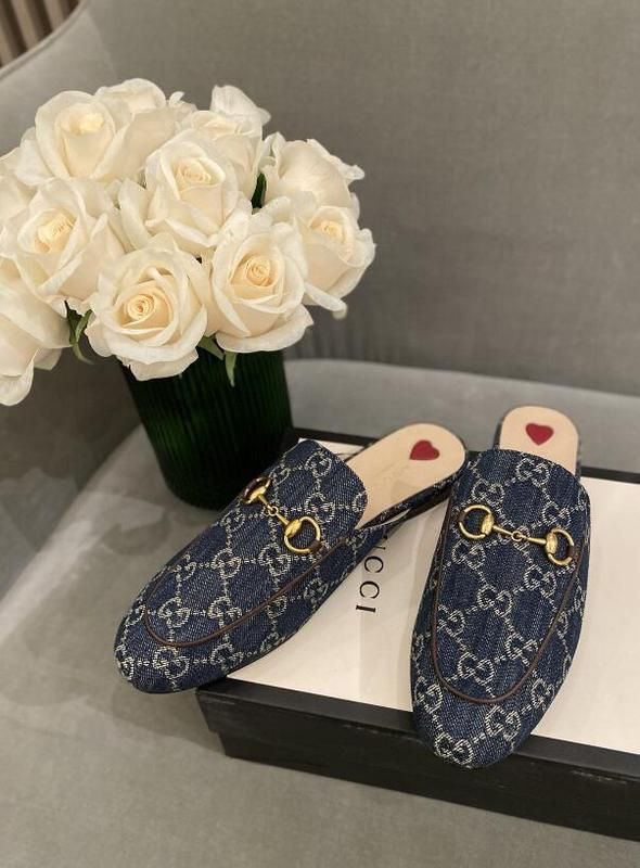 LUXURY DENIM MULES FOR WOMEN