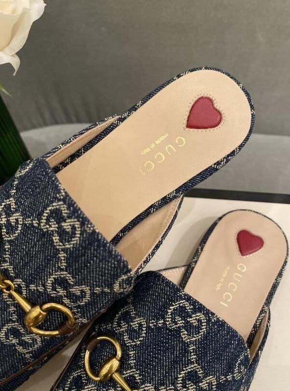 LUXURY DENIM MULES FOR WOMEN