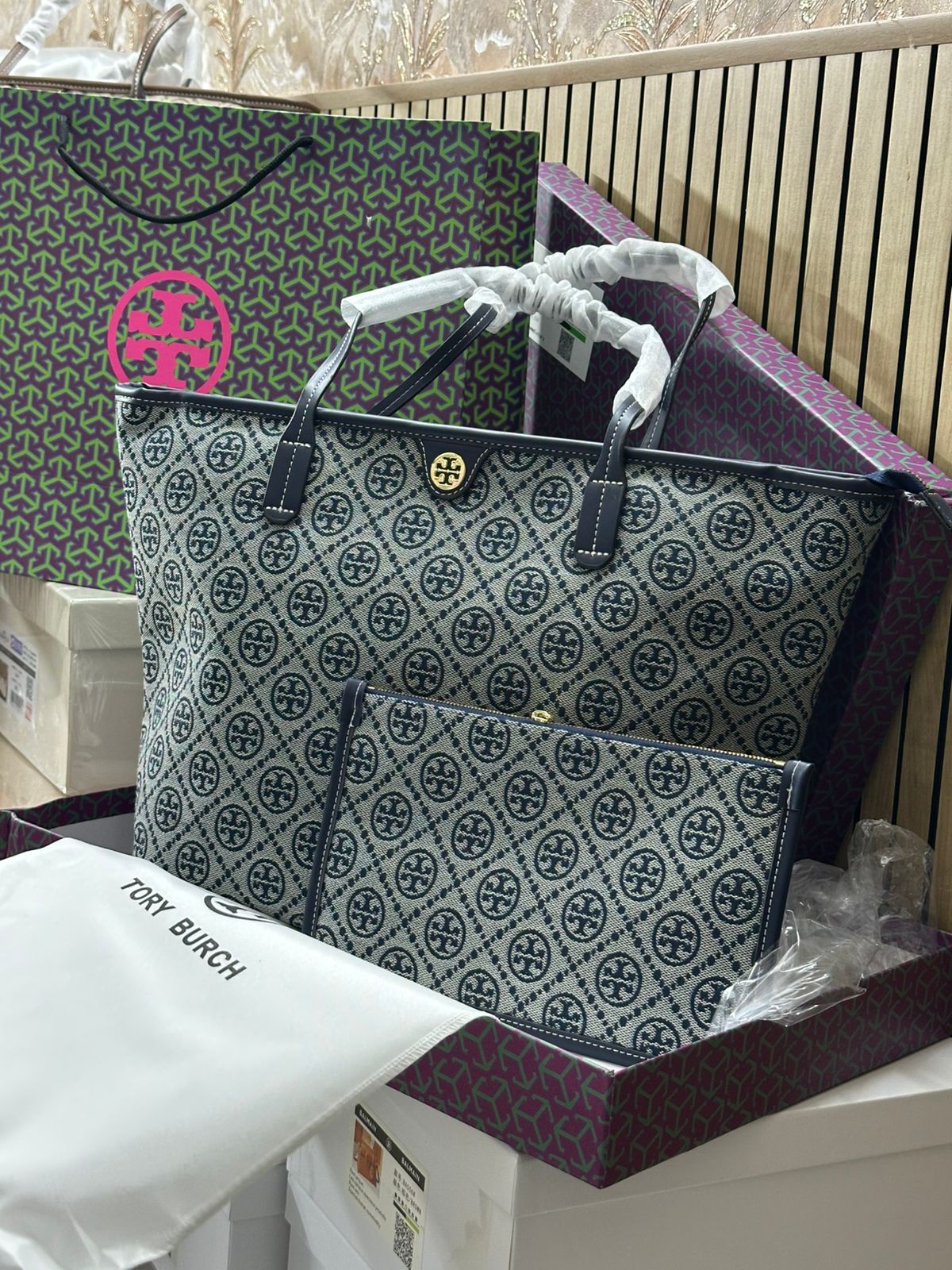 PREMIUM ZIPPER TOTE BAG WITH POUCH HIGHEND VERSION