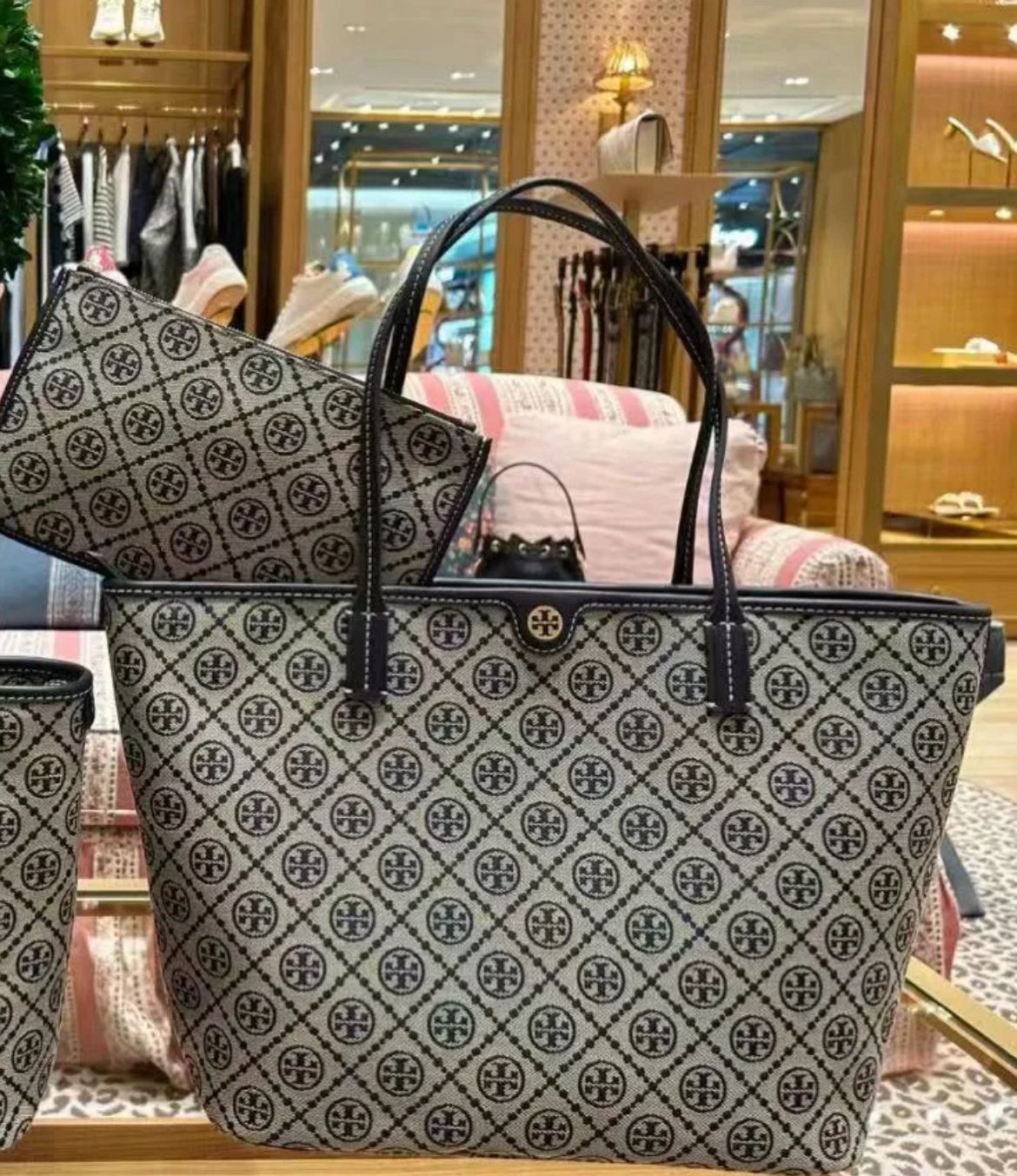 PREMIUM ZIPPER TOTE BAG WITH POUCH HIGHEND VERSION