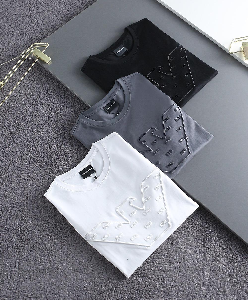 LOGO EMBOSSED TEES FOR MEN